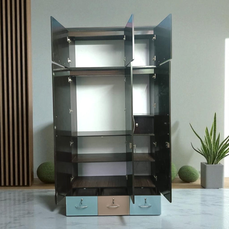Wardrobe 3 Door( MDF wood )