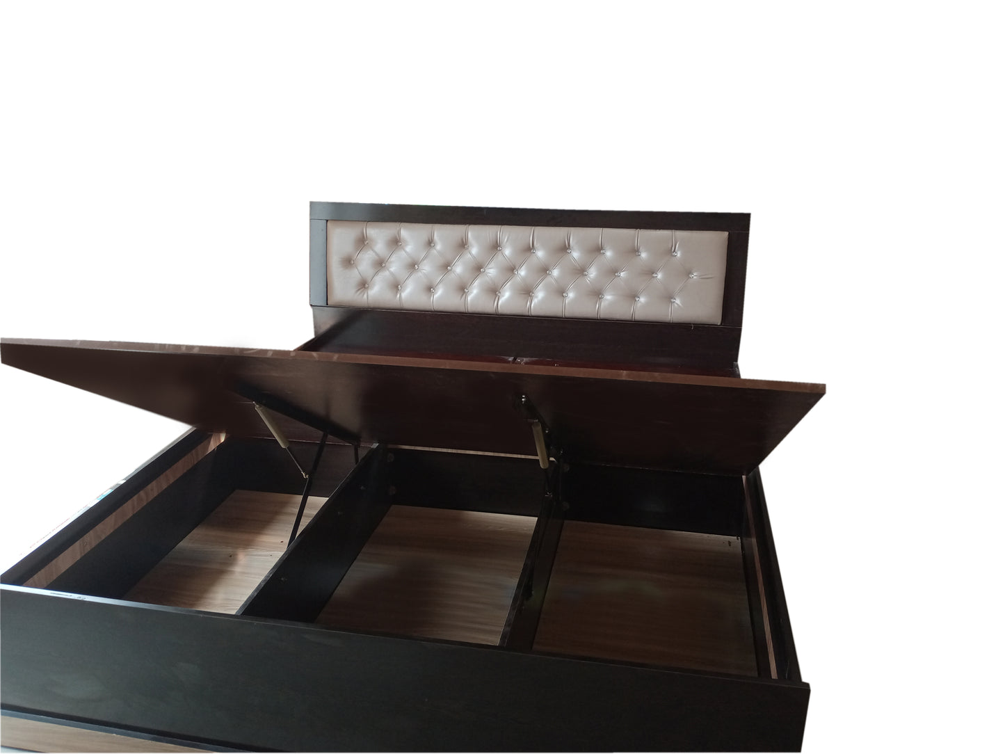 Bed hydraulic system,Box storage king bed,6/7 bed ( MDF Wood )