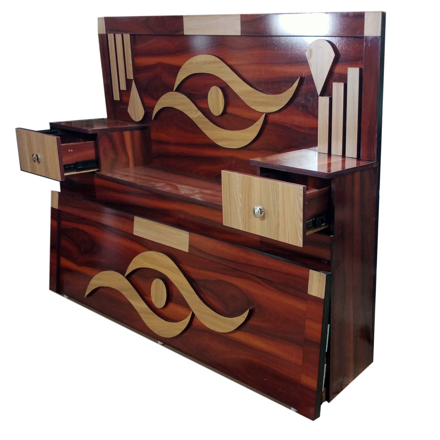 Bed Hydraulics king size 6/7 with Box storage (MDF wood )