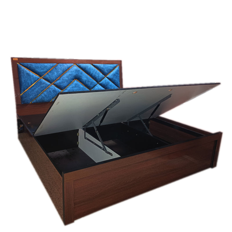 Bed hydraulic with Box storage , Queen Size,5/7 bed ( MDF Wood ) 48127019090236