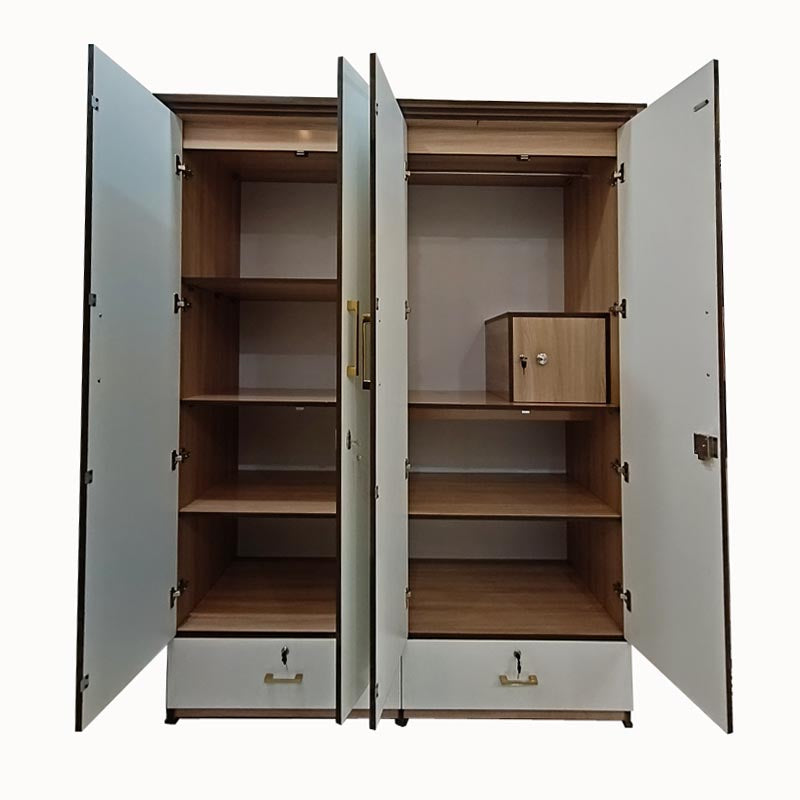 Wardrobe 4 door ( MDF wood )*