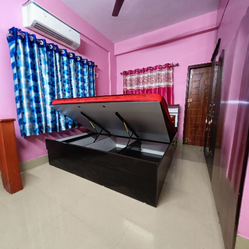 Bed Hydraulic system box storage , king size 6 / 7 ( MDF Wood )