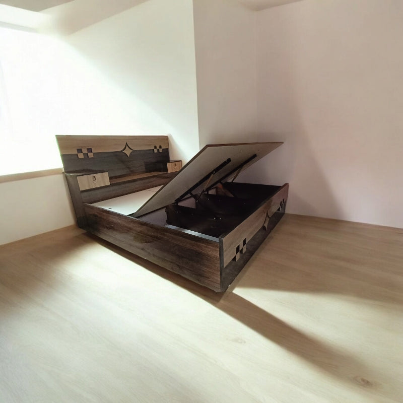 Bed hydraulic with box storage , king 6/7 bed ( MDF wood )