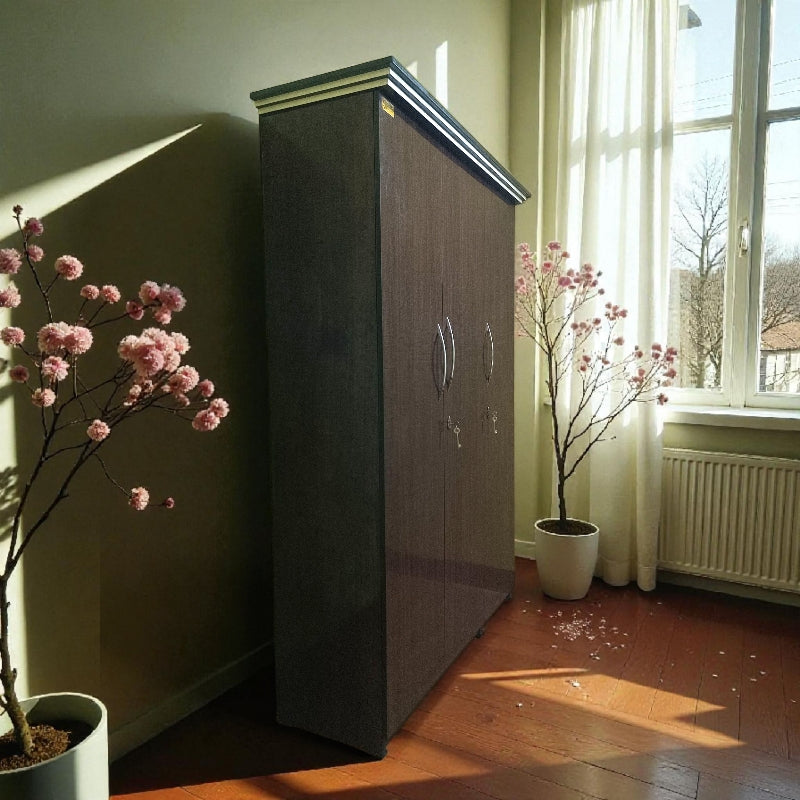 3 door wardrobe ( MDF wood )