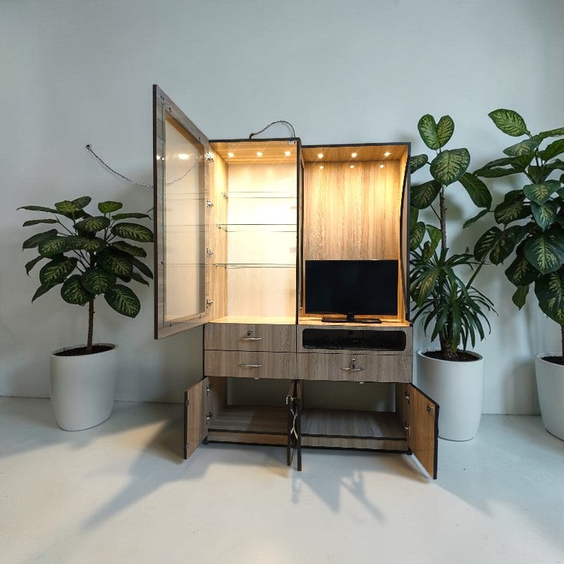 Tv unit with crockery unit (MDF)