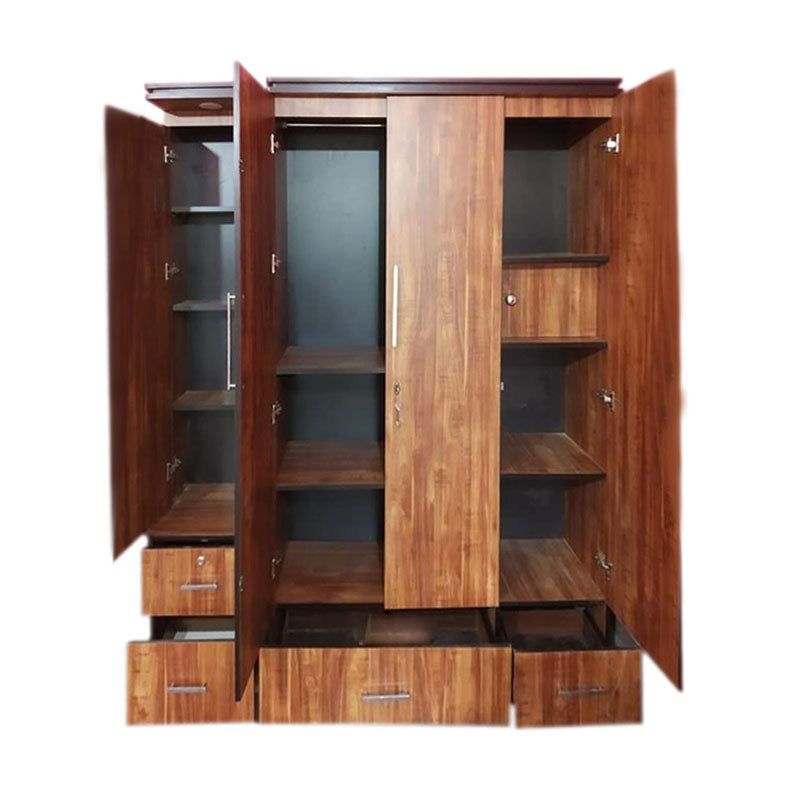 Wardrobe with dresser 4 door  ( Engineering WOOD )