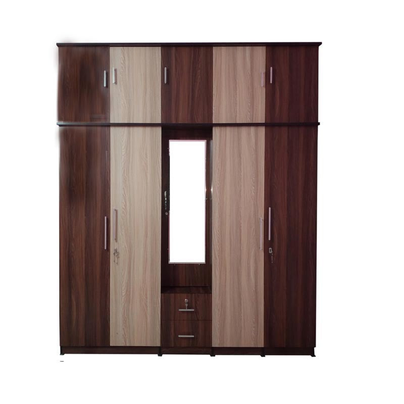 wardrobe five door ( MDF wood )