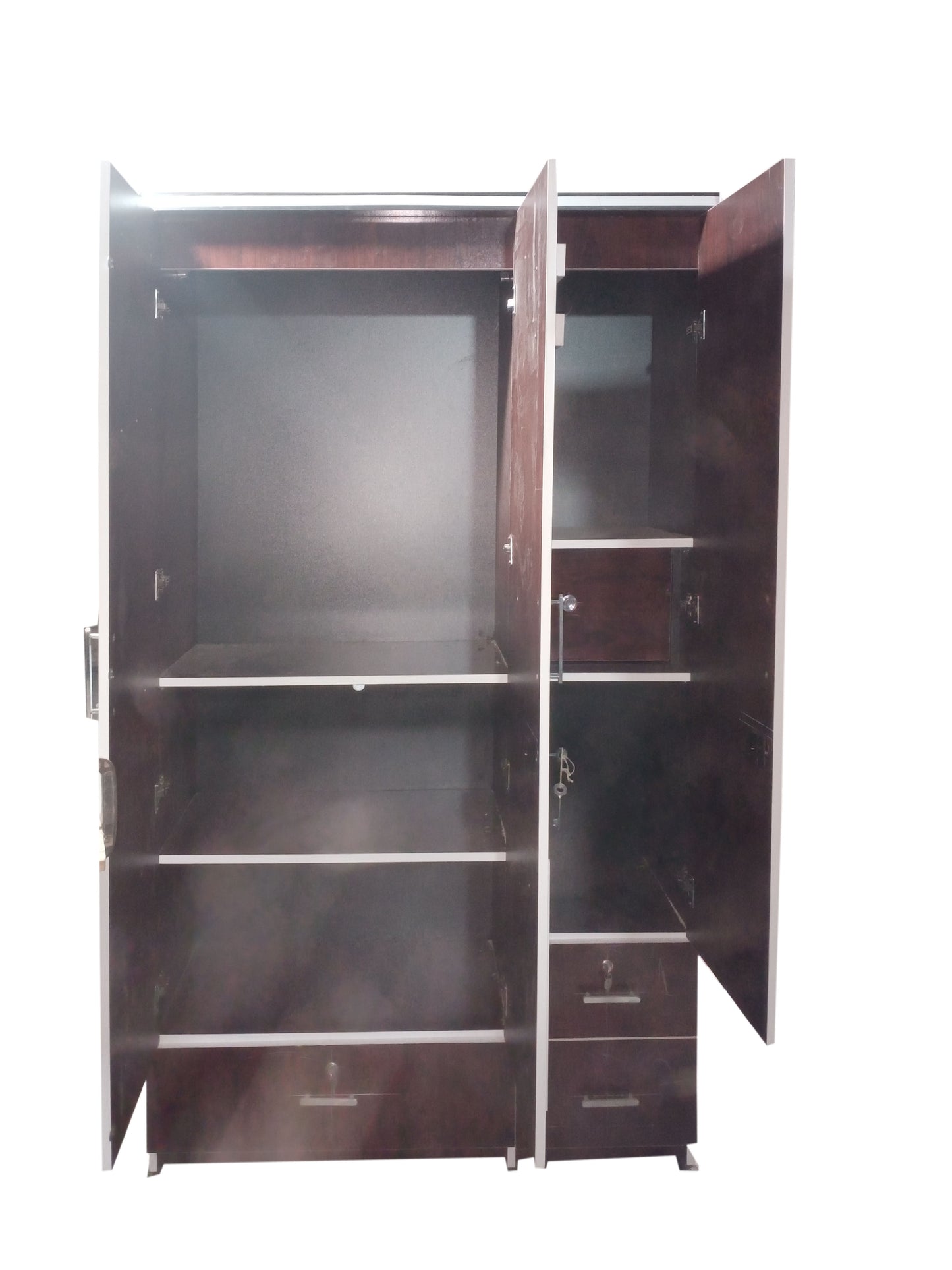 Wardrobe 3 door  with Dresser( MDF wood )