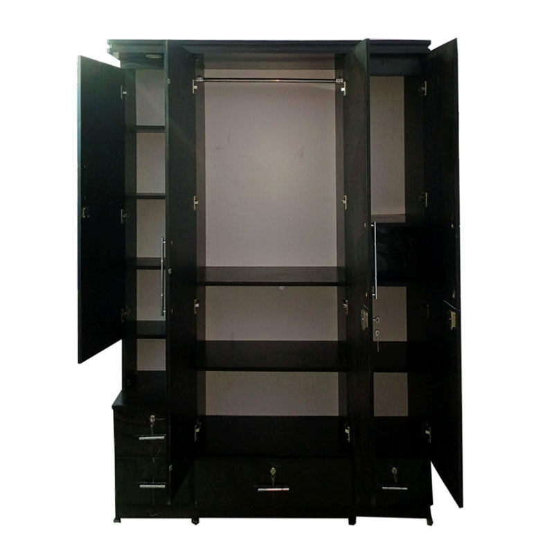 Wardrobe with dresser 4 door  ( Engineering WOOD )