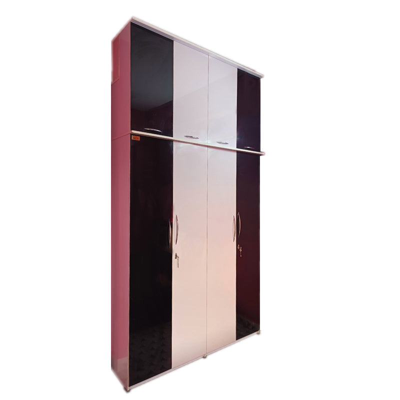 Wardrobe  4 door ( UV MDF wood )