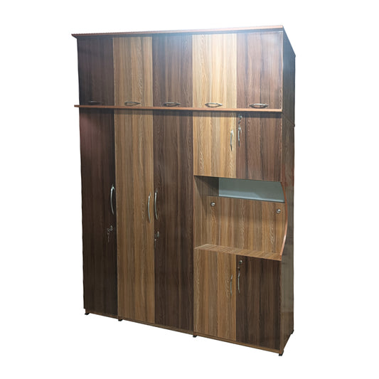 Wardrobe  5 door (  MDF wood )