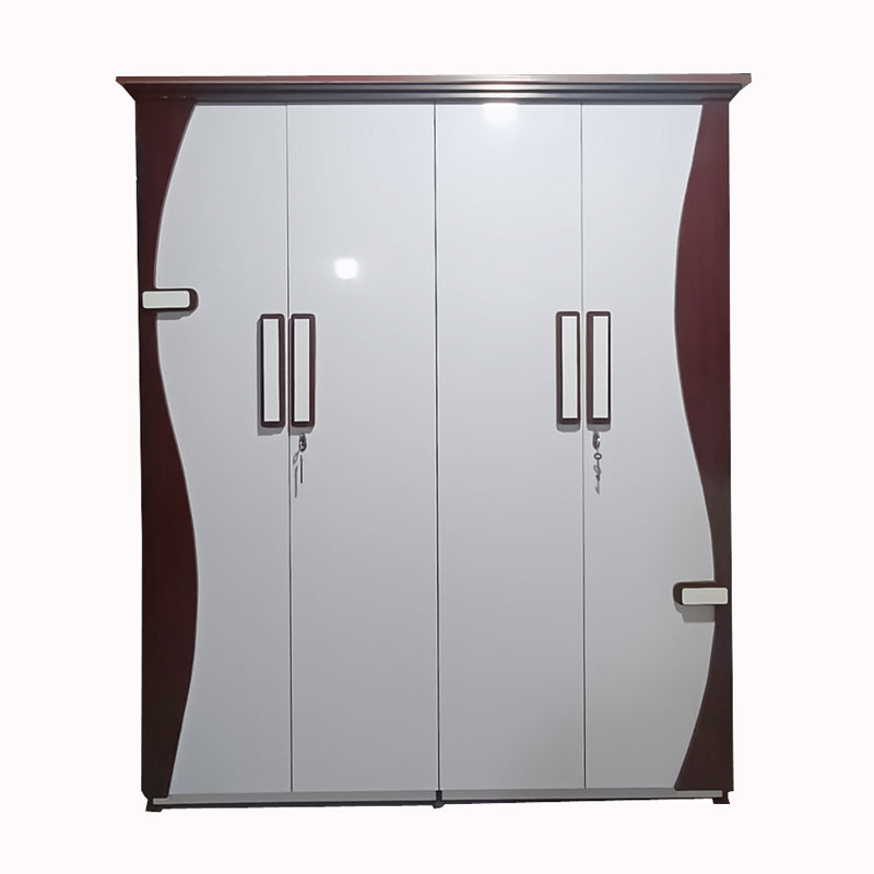 Wardrobe 4 door  ( UV MDF  Wood )