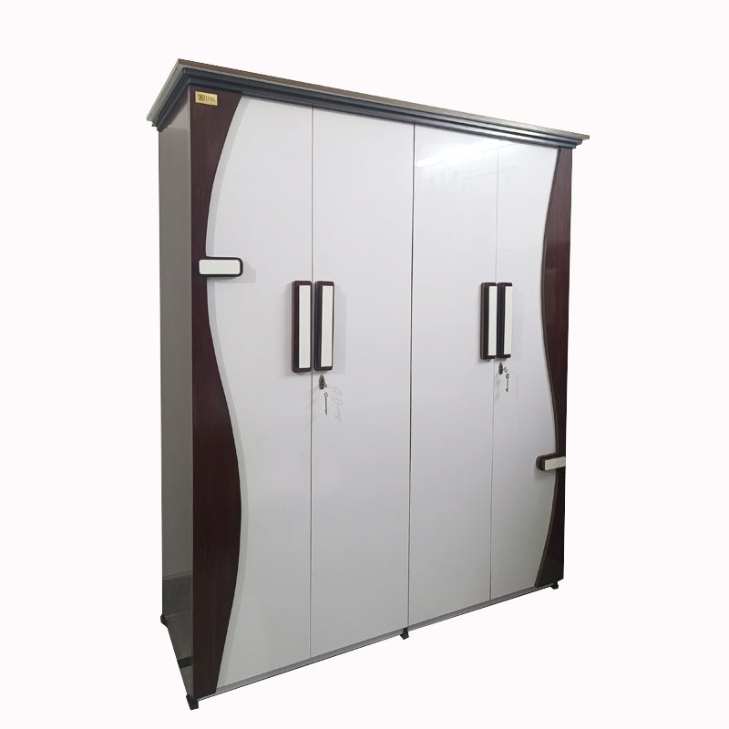 Wardrobe 4 door  ( UV MDF  Wood )