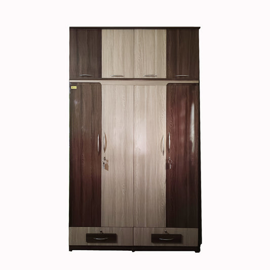 Wardrobe 4 door   ( MDF  Wood )