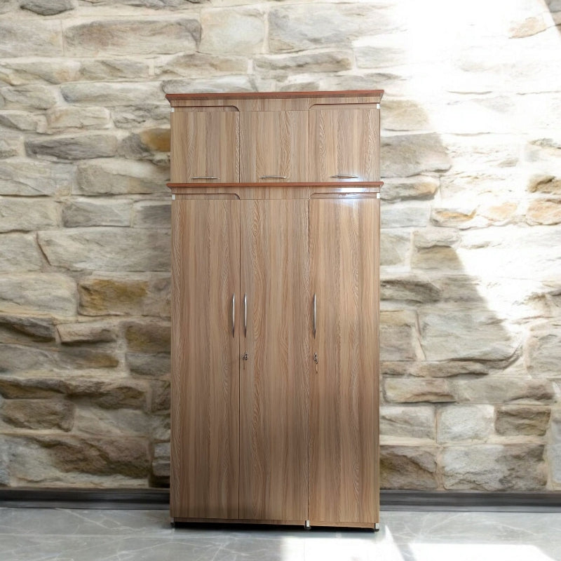 Wardrobe 3 Door( MDF wood )