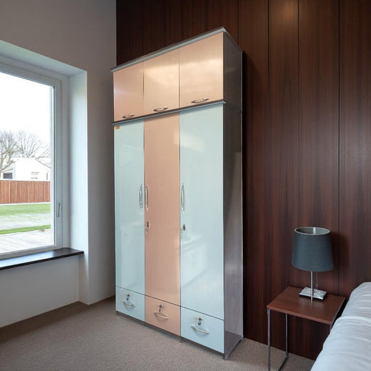 Wardrobe 3 Door( MDF wood )