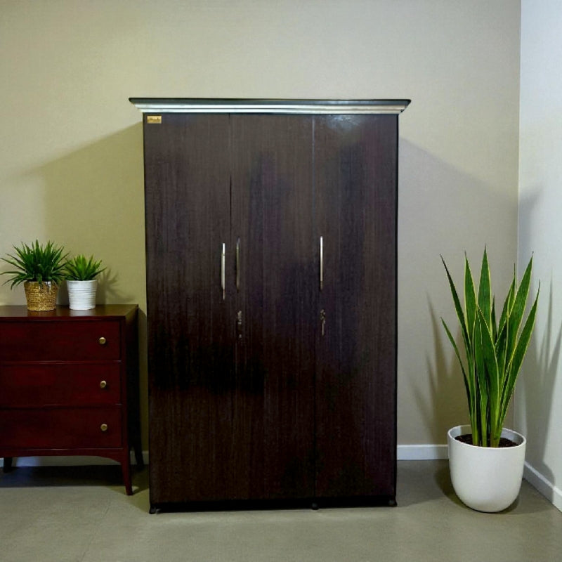 3 door wardrobe ( MDF wood )