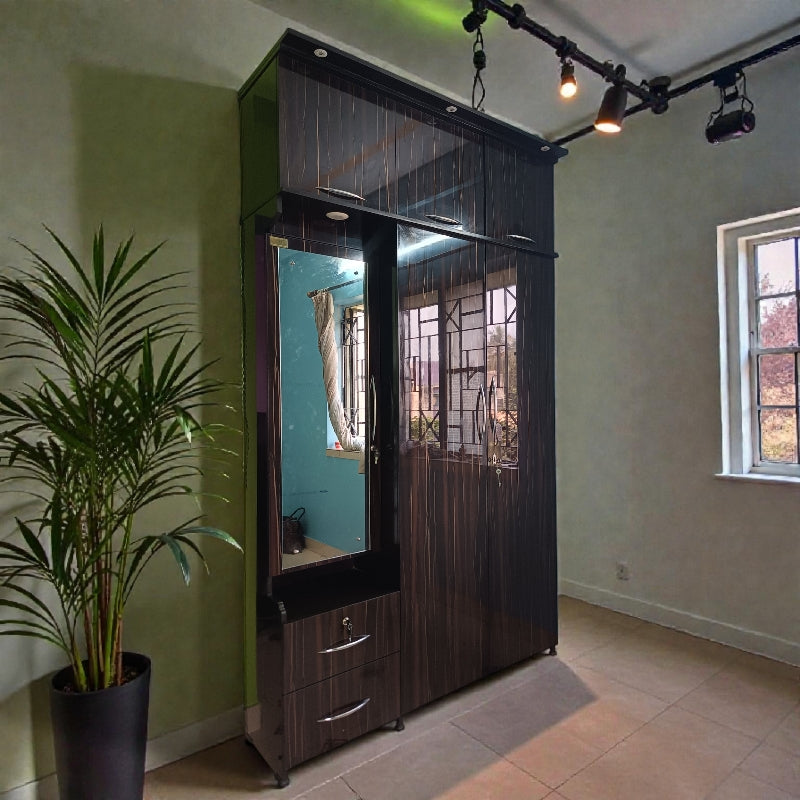 3 door wardrobe (MDF Wood)