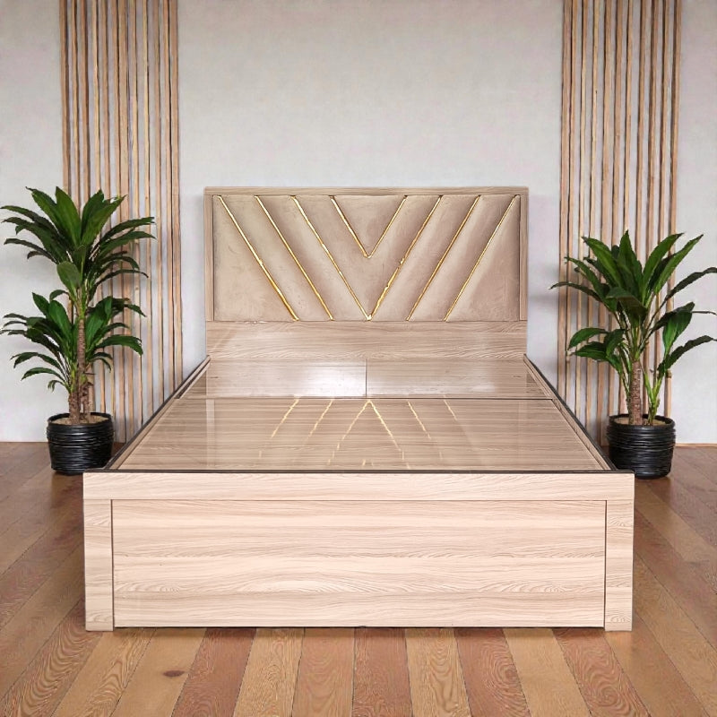 Bed Hydraulic system , Box storage , Queen size 5/7 ( MDF Wood