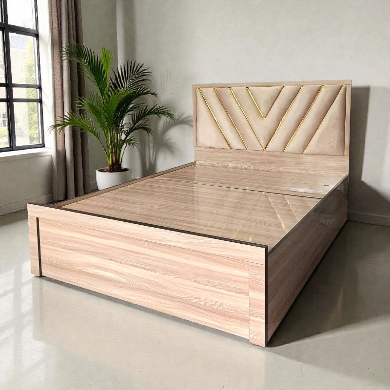 Bed Hydraulic system , Box storage , Queen size 5/7 ( MDF Wood