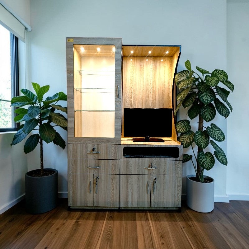 Tv unit with crockery unit (MDF)