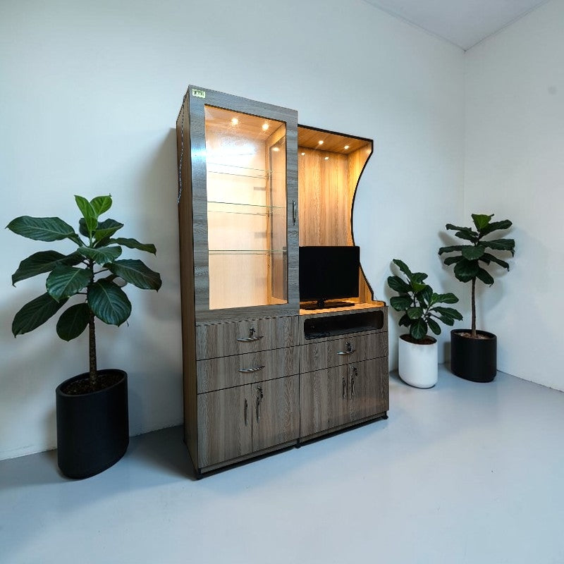Tv unit with crockery unit (MDF)