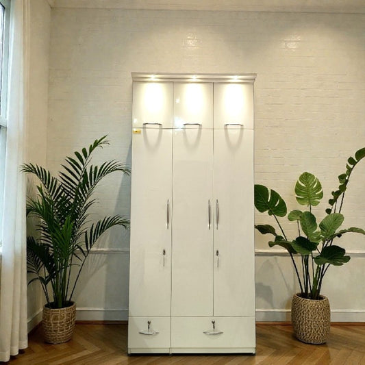 3 door wardrobe (MDF Wood)