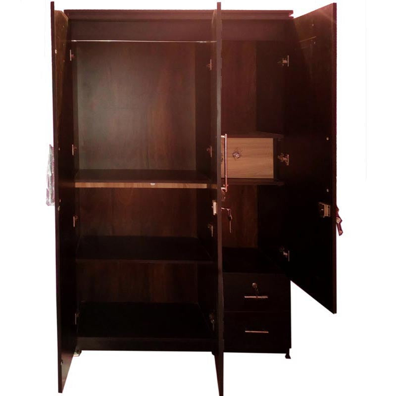 wardrobe 3 door With Dressing table ( MDF wood )