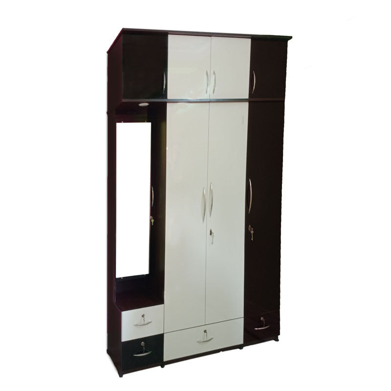 Wardrobe 4 door  (UV- MDF WOOD )